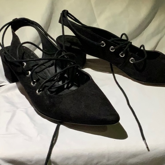 Lace up 2 inch heels. - Picture 2 of 4